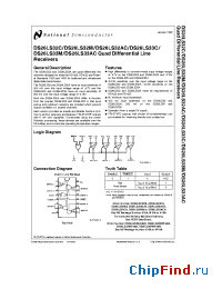 Datasheet DS26LS32CM manufacturer National Semiconductor